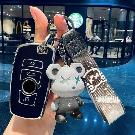 TPU Car Key Case Cover Shell Fob For BMW X1 X3 X5 X6 F30 F34 F10 F11 F20 F25 G30 M3 M4 F15 F16 1 3 5 7 Series Keychain Men Women
