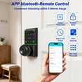 thumbnail image 4 of Door Lock,Blacksmith Smart Door Lock with Handle and 5 Ways Quick Unlock,Fingerprint Door Lock,Electronic Door Lock for Front/InteriorDoor,Black, 4 of 8