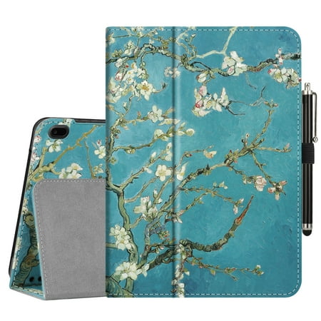 Tablet Case for Onn 10" 10.1 Inch Android Tablet - Fintie Protective Folio Cover With Stylus Holder, Blossom