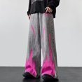 thumbnail image 1 of WILLBEST Pantalones Mujer Pantalones Vaqueros Rectos Retro para Hombre, Pantalones Casuales de Tendencia Coreana para Primavera y Otoño, Estilo de La Vieja Escuela, Ajuste Cómodo. Extra Grande, 1 of 8