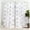 Grey, variant on Nicole Miller New York Mabel Sheer Rod Pocket Curtain Panels, 54"x96", Black, Set of 2