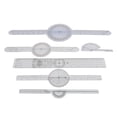 thumbnail image 2 of Regla espinal médica, reglas de medición médicas de 6 piezas, regla de medición de articulaciones, juego de goniómetro corporal, durabilidad probada en el tiempo, 2 of 8
