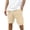 Yellow_003, variant on Domuza Corduroy Shorts for Men Casual Elastic Waist Drawstring Shorts for Men with Pockets Dark Green M