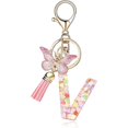 thumbnail image 2 of Porte-clés Lettre A-Z Pendentif Papillon à Franges Porte-Clés, 2 of 3