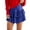 Blue, variant on Arlun Women Sequin Sparkly Ruffle Skirt Glitter Pleated Shiny Layered Design Mini Tutus Elastic High Waisted Carnival & Birthday Party Short Skirts Silver XL