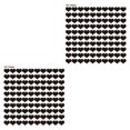 thumbnail image 2 of Decoración de pared Advancent 100 piezas espejo acrílico corazón negro, 2 of 6