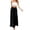 Black, variant on Boho Tiered Palazzo Pants for Women, Spliced Wide Leg High Waist Trousers, Flowy Summer Lounge Slacks, Solid Color Casual Bottoms