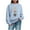 #0049-Light Blue, variant on Ailaofu Women Y2k Valentines Oversized Knit Sweater Heart Print Long Sleeve Crew Neck Loose Pullover Tops Streetwear