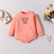 thumbnail image 4 of Gibobby Mameluco polar Ropa de otoño, ropa de bebé infantil, bolsa de pedo, de manga larga, monos de bebé Little Sis(Rosa caliente, 6-9 Meses), 4 of 5
