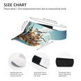 thumbnail image 3 of Fotbe Iconic Global Landmarks Visera Deportiva con Diseño, Gorra Abierta Ajustable de Algodón para Mujer y Hombre, 3 of 7