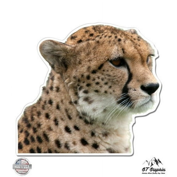 Cheetah - 3" Vinyl Sticker - For Car Laptop I-Pad Phone Helmet Hard Hat - Waterproof Decal