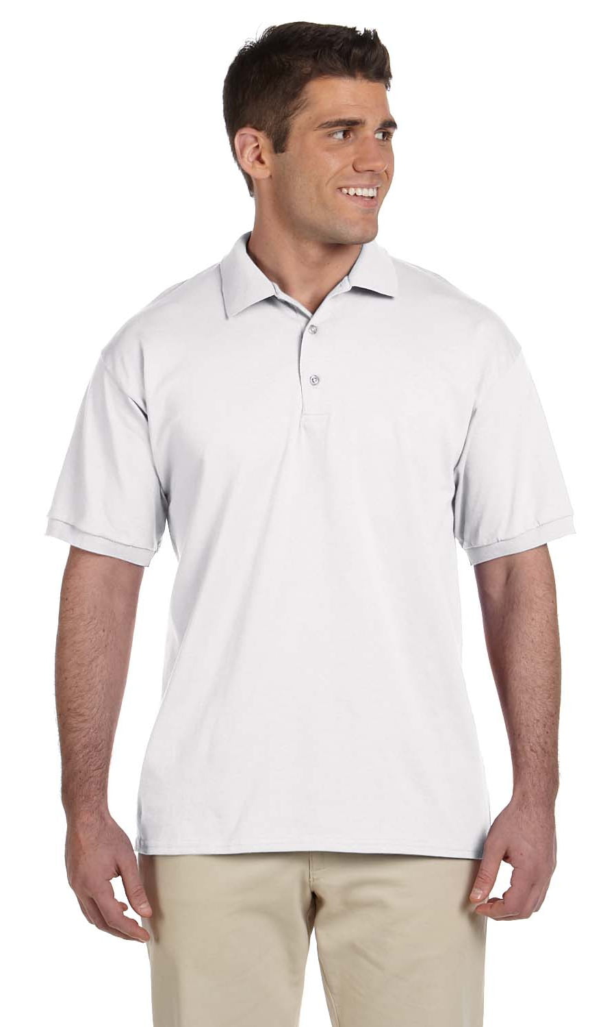 Gildan DryBlend Kids Jersey Poloshirt Short Sleeve Soft Cotton Plain Casual TOP 