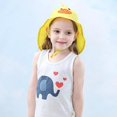 thumbnail image 3 of s-upf50+petit Canard Jaune Chapeau Pour Bb Et Enfant Ajustable - Couvre La Tte & Le Cou Des Enfants Toute La Journe, 3 of 4