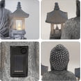 thumbnail image 5 of Solar Buddha Garden Statue, Resin LED Decor for Patio Lawn, 8.1x4.5x9.1 in, 5 of 5