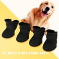 thumbnail image 5 of Higoodz Dog Waterproof Boots,4pcs Silicone Pet Dog Cute Waterproof Boots Anti-slip Protective Rain Shoes,Pet Waterproof Boots, 5 of 6