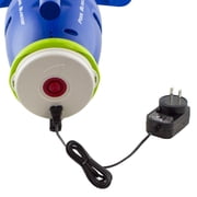Water Techs Pool Blaster Speed Vac Turbo لاسلكي قابل للشحن محمول ، حمام سباحة ومكنسة كهربائية مع قطب حمام مقطعي