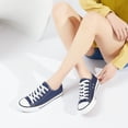 thumbnail image 3 of Zapatillas de lona de moda para mujer, lindas zapatillas bajas, cómodas zapatillas de lona para caminar para dama, 3 of 4