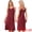 Red, variant on DARING DIVA Women's Sleeveless Double Spaghetti Strap V Neck Nightgown XS Black