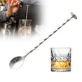 thumbnail image 1 of Cuchara de bar con espiral en forma de gota de agua Cuchara mezcladora de mango largo para café, té y cócteles, 1 of 7