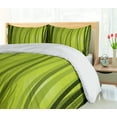 thumbnail image 5 of Ambesonne Forest Duvet Cover Set, Botanical Wild Rainforest, 2-Calking, Apple Green and Olive Green, 5 of 7