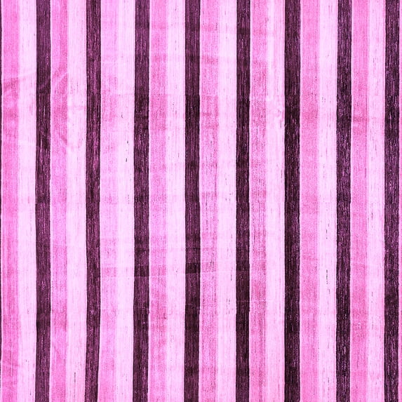Ahgly Company Indoor Square Solid Purple Modern Area Rugs, 8' Square