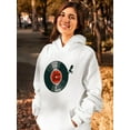 thumbnail image 2 of Retro Music Vinyl Hoodie Women -SPIdeals Designs, Female 3X-Large, 2 of 4