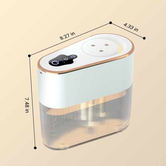 RKSTN Air Purifier Humidifier for Bedroom Large Room, 2.2L Cool Mist Humidifier for Baby and Plants, Oil Diffuser, with Night, Auto Shut-Off Kitchen Gadgets