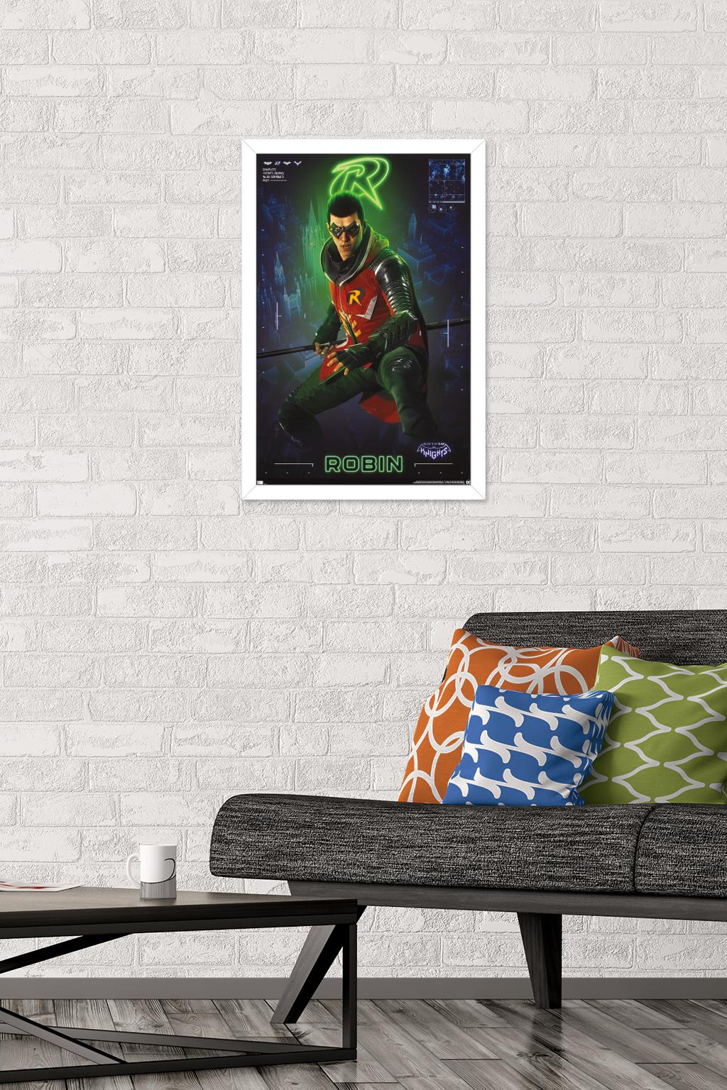 DC Comics Gotham Knights - Robin Wall Poster, 14.725" x 22.375" Framed