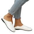 thumbnail image 6 of Vibrex Women's Round Toed Flats Comfortable Wide Width Fashion Casual Solid Color Flat Shoes Business Casual Shoes Women, 6 of 9
