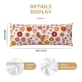 thumbnail image 3 of Fotbe Fall 70s Groovy Hippie Funda para Almohada Corporal con Diseño, Funda de Microfibra Ultrasuave de 20x54 Pulgadas, Ropa de Cama Elegante, 3 of 7