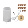 thumbnail image 1 of Molde para fundición de botellas DIY Craft Light Bottle Mold Decoración Silicona Night Lamp Holder Maker Jumpingount HA004835-00, 1 of 6