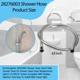 thumbnail image 2 of Manguera de ducha SMZTools de 160 cm para Hansgrohe, cromada, 2 of 7