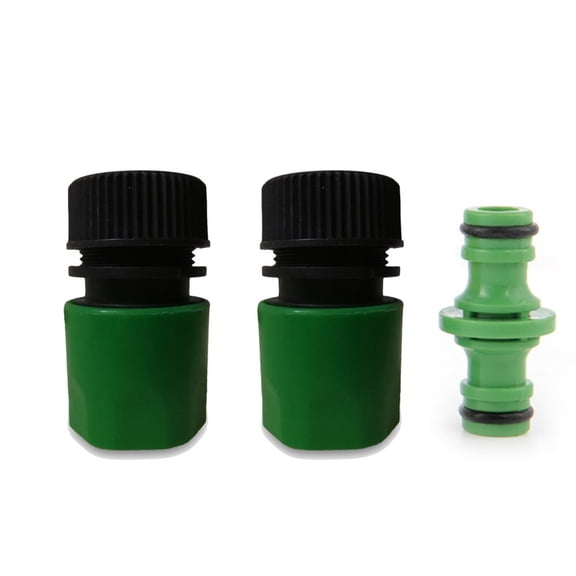 Ana 1/2 inch Garden Hose Accessories 2 Connector Hose Connection Adapter  1 Nozzle