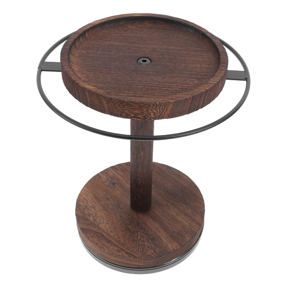 YOSADIER Rotatable Tabletop Sunglass Display Stand with Wood Construction for Organized Eyewear Storage and Showcase