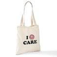 thumbnail image 6 of CafePress - I Donut Care Tote Bag - Unisex Canvas Tote Bag, Beige, 1-Piece, 6 of 6