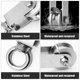thumbnail image 1 of 2 Pieces 34mm Pulley with Ball Bearing, Lifting Pulley Load 250 kg, Stainless Steel Cable Pulley for Fitness Rope (2 pieces, 34 mm), 1 of 3