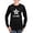 Black, variant on - U.S. Army® White Logo Long Sleeve T Shirt - Women's Long Sleeve Graphic Tee Casual Fit