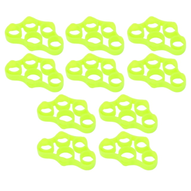 Fortalecedor de dedos, 10 unidades, ejercitador de dedos, bandas de resistencia de mano de 6,6 libras, entrenador de dedos multifuncional Jadeshay A