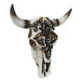thumbnail image 5 of Rustic Western Tooled Fleur De Lis French Lily Emblem Cow Skull Wall Decor, 5 of 8