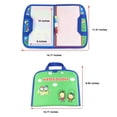 thumbnail image 3 of Water Doodle Play Mat for Kids, Water Painting Drawing Board & Magic Pen, Foldable In Easy Portable Travel Bag 14" X 11" (Green), 3 of 5