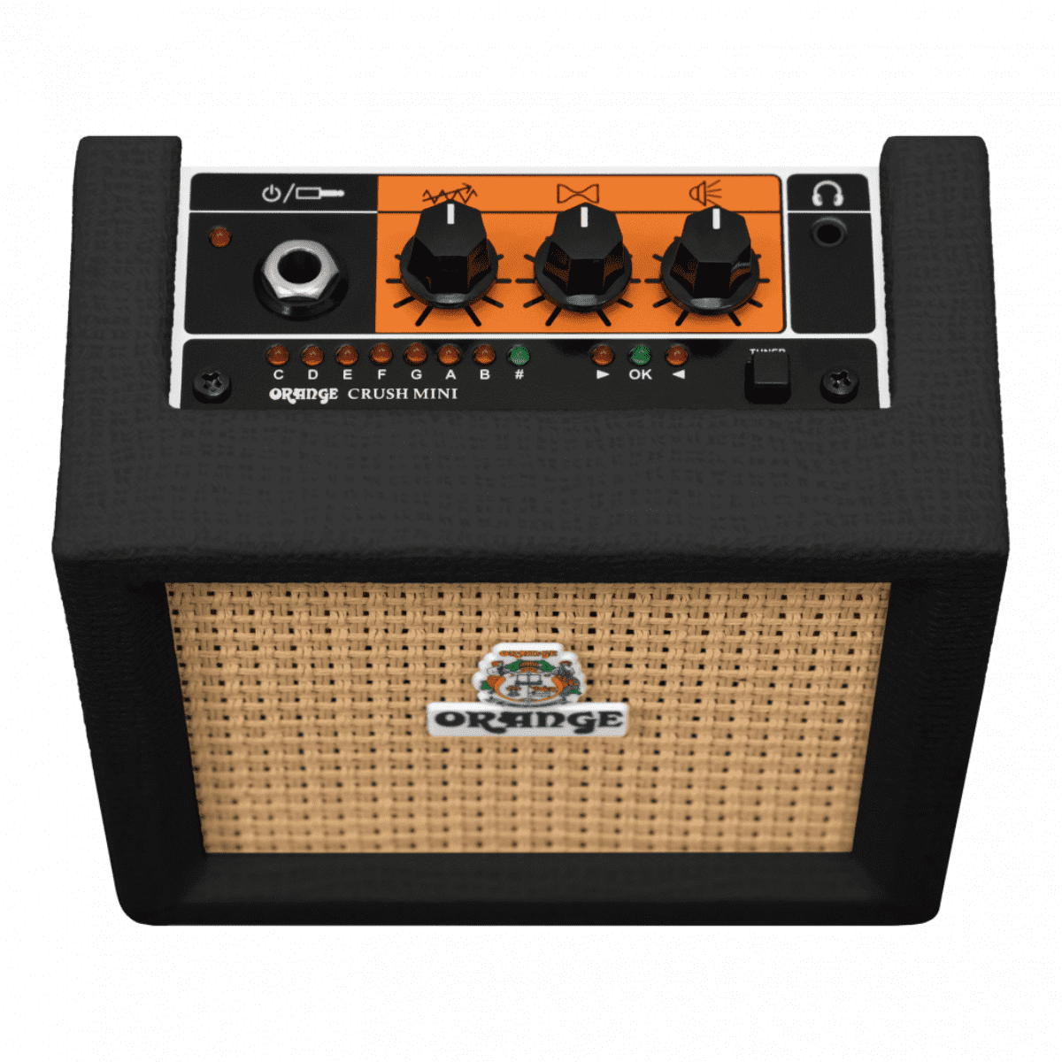Orange Amplification Crush Mini 3-Watt Battery Powered Guitar Combo Amplifier (Black)
