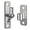 2 silver, variant on 304 Steel Wall Mount Gate Hinges Heavy Duty Door Hings High Capacity Hinges Easy to Use for Farm gate & Wooden Fence