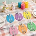 thumbnail image 5 of CuiLiyq 6 Pcs Easter Egg Paper Cutlery Set, Table Decoration Trays with Slots for Knives Forks, for Easter Party Dining Table Centerpiece, Spring Themed Event Supplies, Birthday Party, Wedding, 5 of 6