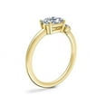 thumbnail image 3 of 0.70 T.C.W Brilliant Oval Cut Natural Diamond Latest Design Solitaire with Accents Engagement Ring for Women Solid 18K Yellow Gold Size 3, 3 of 8