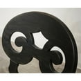 thumbnail image 4 of Riverside Mix-n-match Wood Scroll Back Dining Side Chair in Rubbed Black, 4 of 5