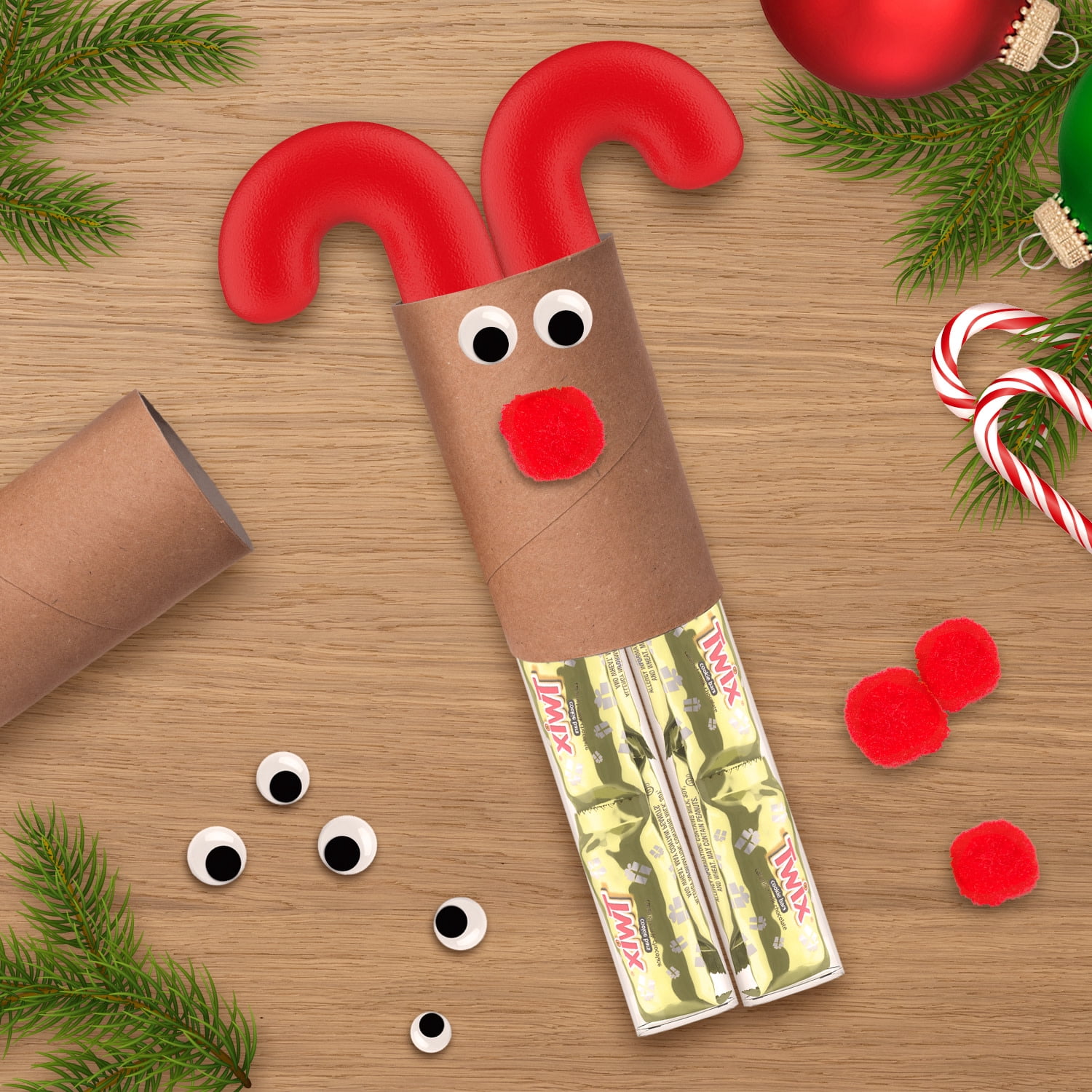 (3 pack) Twix Minis Chocolate Bars Christmas Candy Cane - 2.12 oz