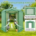 thumbnail image 4 of EAGLE PEAK 6.6x6.6 ft Hexagon Pop up Greenhouse, Portable Walk-in Grow Tent, All-Weather Plant Shelter, Green, 4 of 10