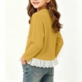 thumbnail image 5 of ATOGUTA Girls Long Sleeve Shirts Casual Long Sleeve T Shirts Kids Crewneck Tops Fashion Tees Size 0-12, Yellow, 5 of 6