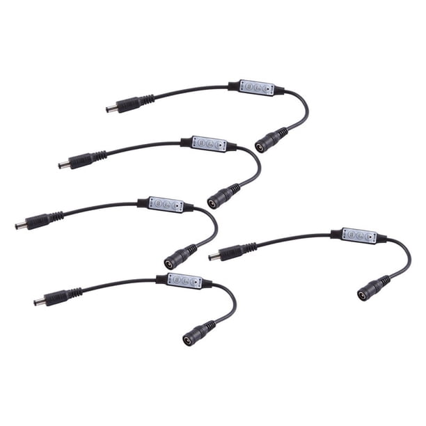 5X Mini Remoto Dimmer Control del Regulador de 12A 12V 24V de LED Tiras Controlador Monocromatico Negro