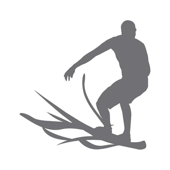 Surfer Sticker Decal Die Cut - Self Adhesive Vinyl - Weatherproof - Made in USA - Many Color and Sizes - surf surfing wave